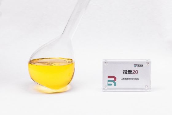 Un buen precio. Sorbitano monolaurato o sorbitano laurato C18H34O6 valor HLB 8,6 ámbar líquido viscoso humectante emulsionante estabilizador en línea