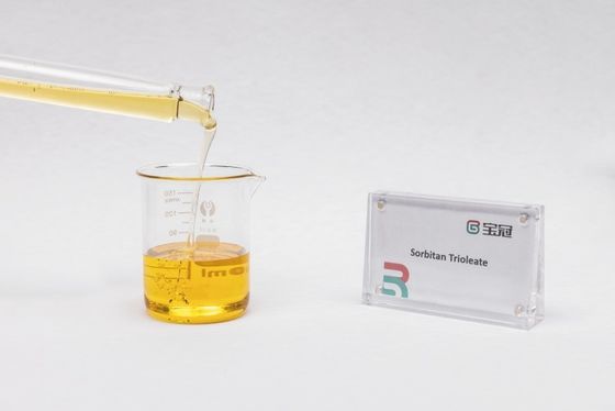 Un buen precio. Trioleato de sorbitano C60h108o8 HLB Valor 1.8 Líquido viscoso de color amarillo pálido Soluble en aceite mineral y vegetal Emulsionador lubricación dispersante suavizante anti-róxido para la extracción de petróleo en línea